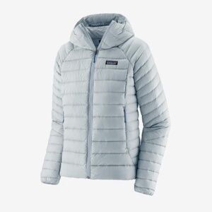 Patagonia Down Sweater Hoody - Women's L - Chilled Blue - NEW